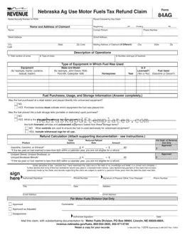 Blank 84Ag Nebraska PDF Template