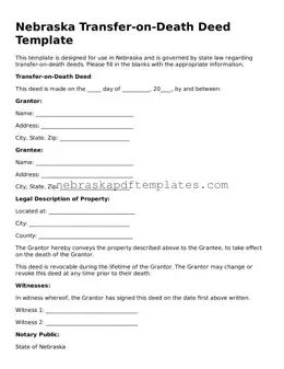 Attorney-Verified  Transfer-on-Death Deed Document for Nebraska